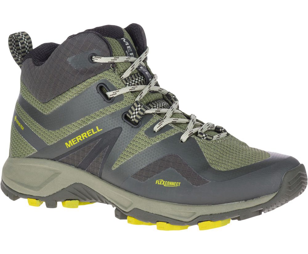 Merrell Støvler Dame - Mqm Flex 2 Mid Gore-Tex® - Olivengrøn - CUM769853